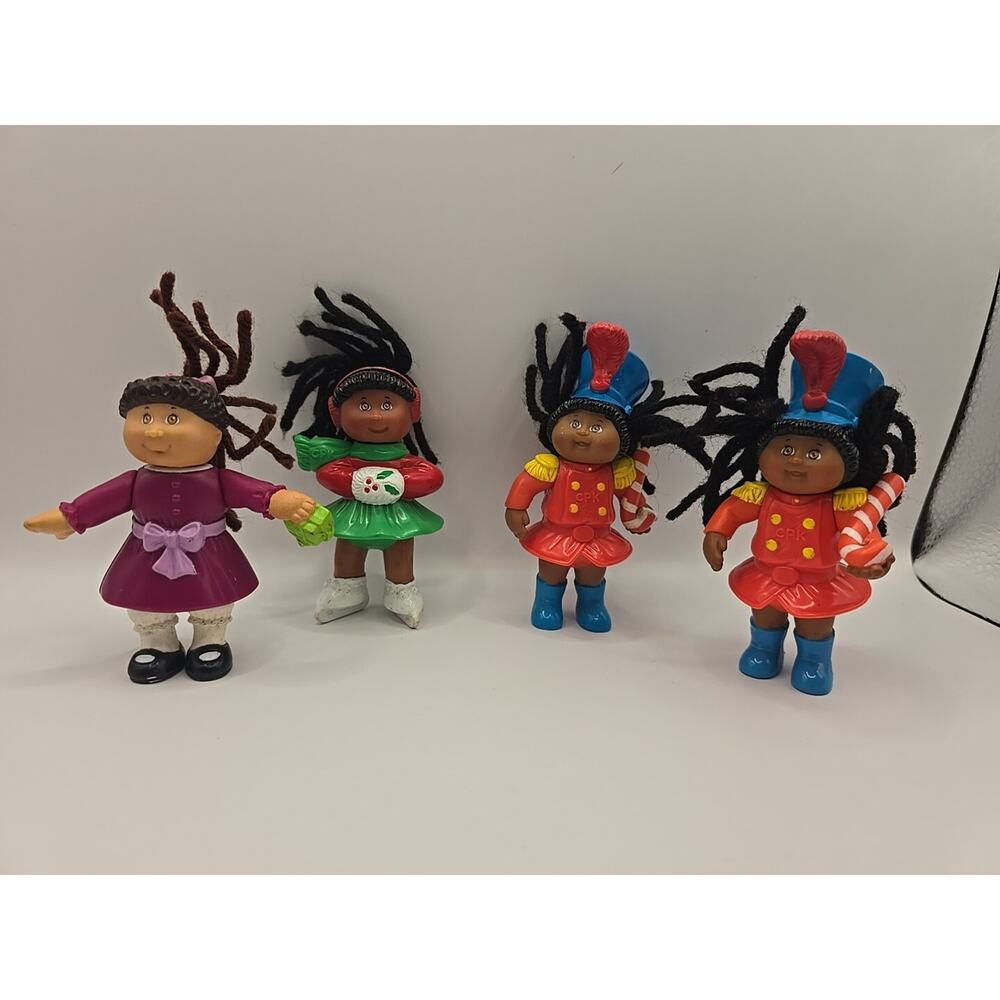 Vintage McDonalds 90s Happy Meal Toys Cabbage Patch Holiday Figures Lot of 4